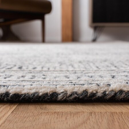 Safavieh 6 x 6 ft. Abstract 100 Percent Wool Pile Square RugIvory & Chocolate ABT340H-6SQ